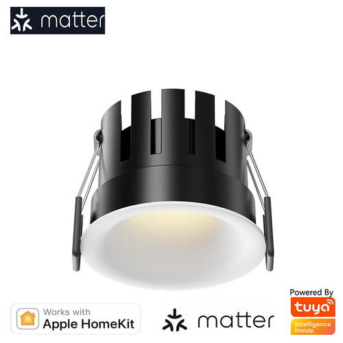 matter thread 苹果Homekit智慧射灯小度直连调光调色COB防眩筒灯