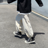 工装束脚裤子男韩版潮流九分裤直筒百搭超火cec夏季-KK103-p35，男装休闲裤，星座601-1