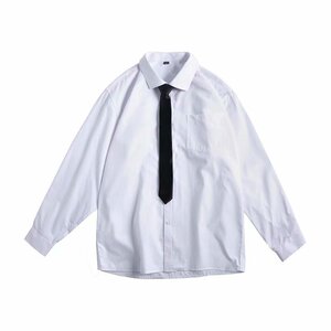 送领带~秋长袖衬衫DK制服 情侣衬衣男女衬衫衬衣601-1-Q711-p30图片