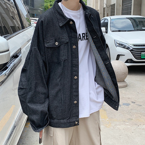 20/秋机能工装潮流牛仔夹克外套男女流行牛仔衣-jk52-p55图片