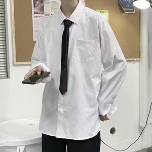 送领带 秋长袖衬衫 DK制服 情侣衬衣男女衬衫衬衣601-1-Q711-p30图片