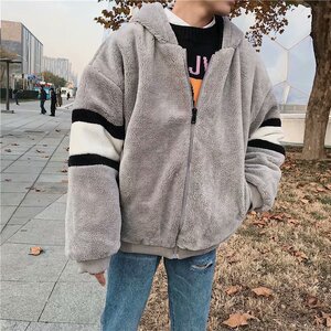 棉衣男冬季宽松棉服韩版潮流保暖羊羔毛休闲棉袄帅气百搭棉服外套图片