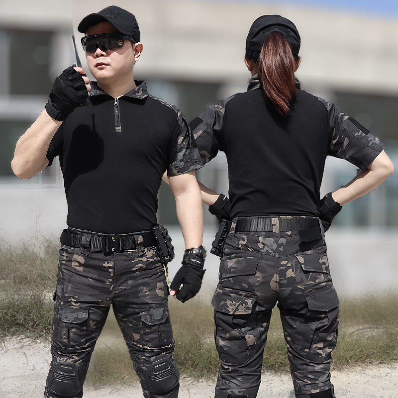 新式套装夏季战术蛙服教官迷彩服
