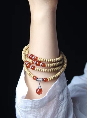 星月菩提手串绕指柔多圈