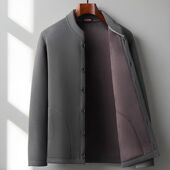 中老年休闲加厚保暖棉服爸爸秋冬装 老年人小棉衣老人内穿外套 新款