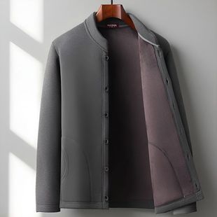 中老年休闲加厚保暖棉服爸爸秋冬装新款老年人小棉衣老人内穿外套