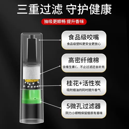 Одноразовый держатель сигарет для фильтра для мужчин и женщин, которые курят здоровье универсальное 100 упаковок толстого, среднего и тонкого трехцелевого фильтра