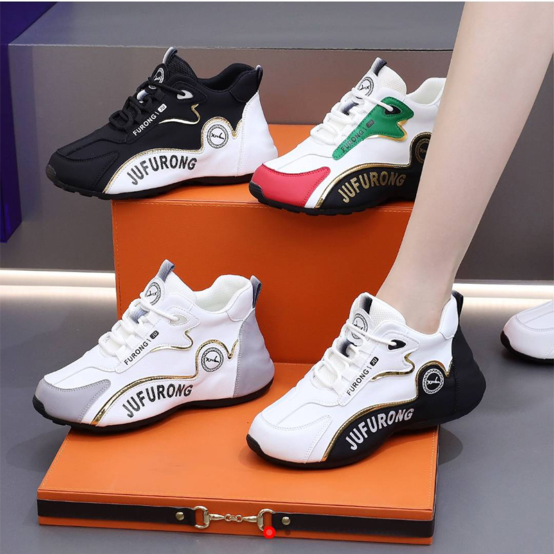 鑫雄百货女鞋飞行员皮蓬鞋男女同款增高休闲鞋厚软底运动老爹鞋子