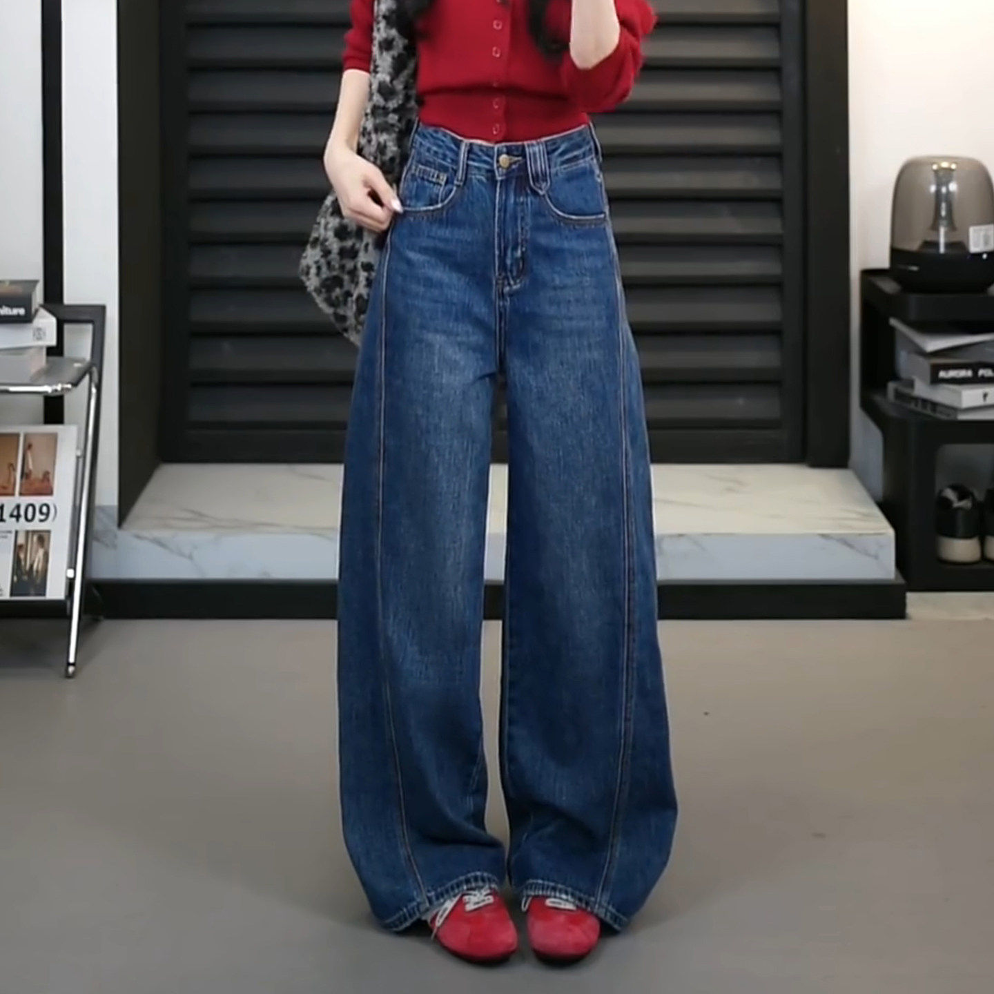 弯刀裤春季牛仔裤女2026