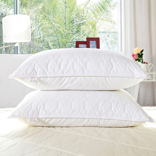 学生枕芯 纯棉双人枕头一对拍2 成人家用酒店软枕 可水洗单人枕芯