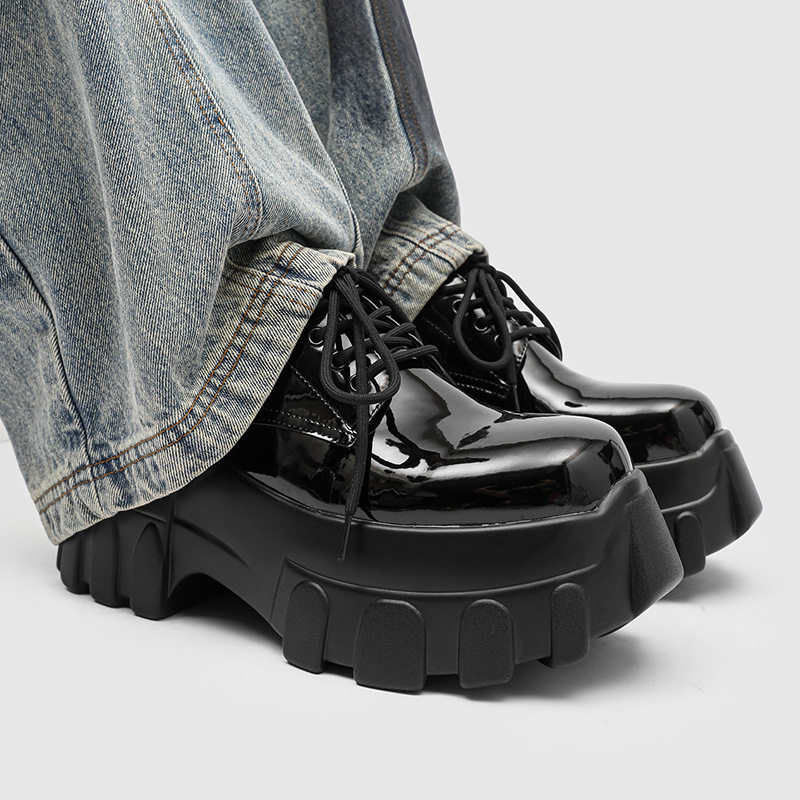 A258-QL951277-P118英伦风复古德比鞋鞋高级感潮鞋商务正装皮鞋，男鞋皮鞋，电商A258