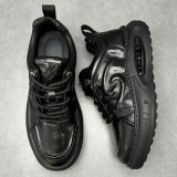 A258-M8189-P218头层牛皮轻奢高级感老爹鞋英伦百搭皮鞋气垫男鞋，男鞋休闲鞋，电商A258