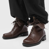 A258-QL23428-P198英伦风复古高帮马丁靴厚底短靴设计高街工装靴，男装工装外套，电商A258