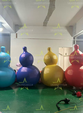 充气卡通创意养生葫芦酒壶定制策划宣传气模商场派对市集广告道具