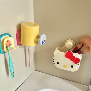 卫生间置物架免打孔壁挂洗漱台洗手牙刷梳子收纳盒浴室收纳神器