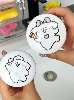 洗脸盆卡通漏水塞陶瓷洗手盆按压式弹跳塞下水器配件地漏塞