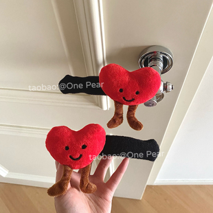 第99个快递 可爱爱心门把手保护套防撞卧室保暖入户门装 饰 新家