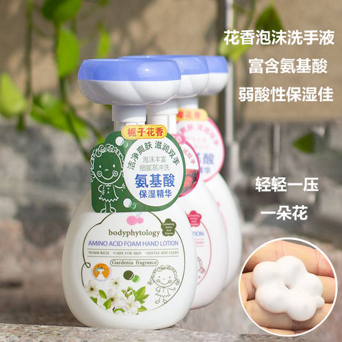 进口除菌清洁栀子花泡沫洗手液