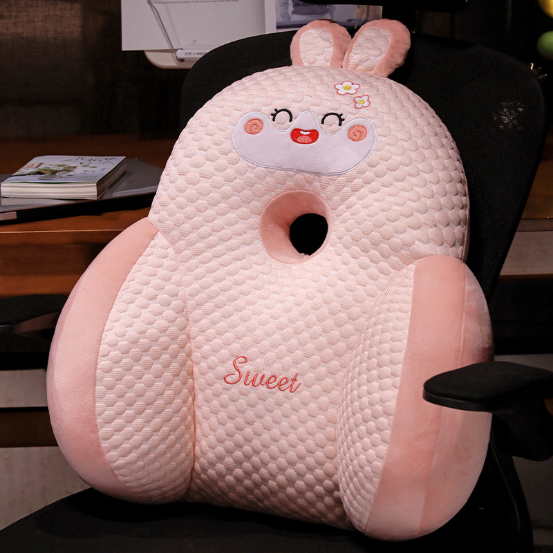 加高夏季清凉腰枕腰靠靠垫靠枕办公室椅子座椅久坐护腰汽车靠背垫