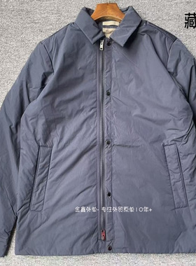 高端奢侈woolr*ch原单男士冬季保暖轻薄棉衣休闲商务夹克