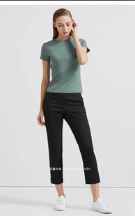TH女士短袖圆领T恤衫百搭通勤pima棉夏季纯棉多色入
