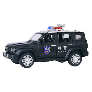新款 1:32坦克300警车合金模型男孩玩具车声光儿童玩具 摆件