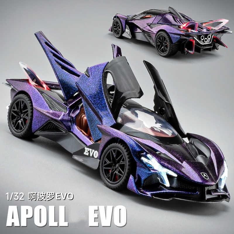 车致1:32啊波罗EVO合金汽车模型仿真超跑车摆件儿童玩具礼物