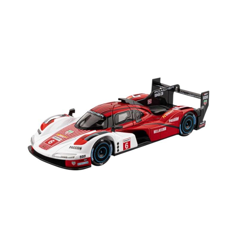 1:22宝时捷963赛车合金汽车模型仿真跑车摆件儿童玩具礼物男