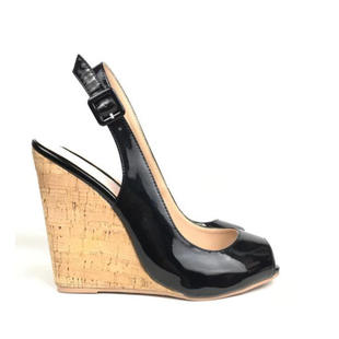 shoes 跨境欧美时装 45仿皮 wedges 外贸高跟鞋 凉鞋 浅口坡跟女鞋