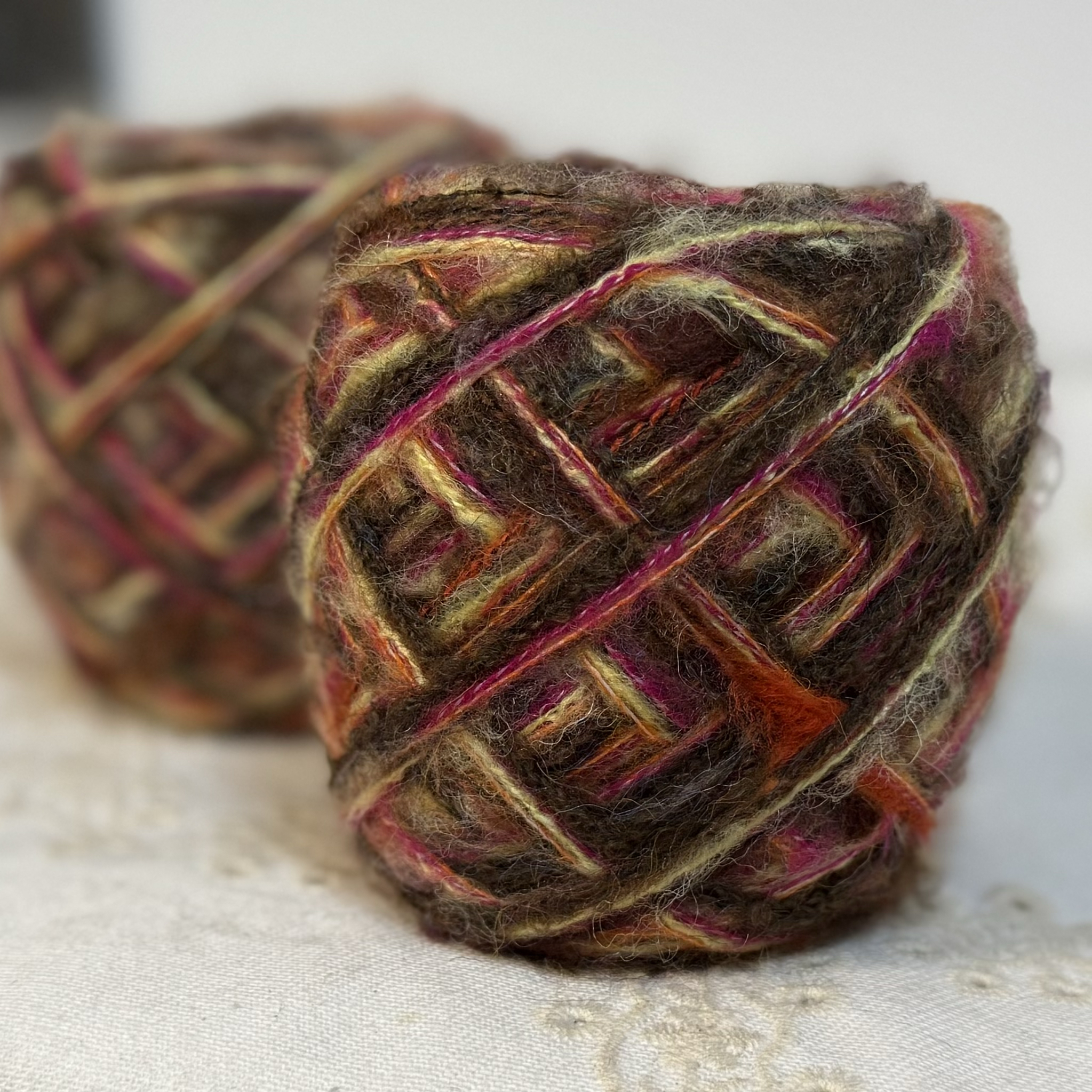 莫奈复古美拉德混多股羊毛手混线外套发卡衣服包围巾手工毛线团