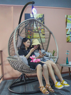 馨宁居阳台吊椅藤椅室内秋千椅家用卧室摇篮椅子双人鸟巢吊篮床
