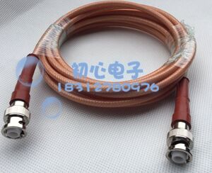 MHV高压BNC-JJ3000V镀银电源连接线Q9双公头3000伏高压测试跳线