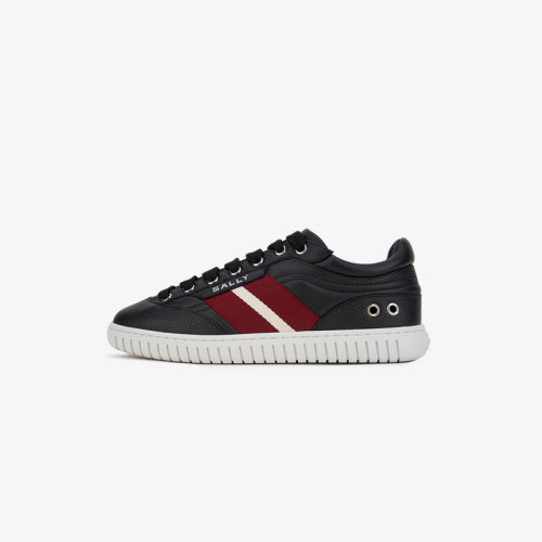 BALLY  巴利 女士牛皮标志红白色条纹低帮休闲鞋 PALMY-W
