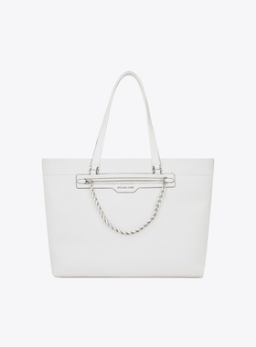 MICHAEL KORS 迈克·科尔斯 女士SLATER系列牛皮手提白色单肩包