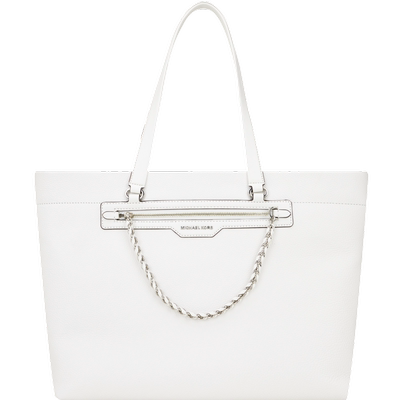 MICHAEL KORS 迈克·科尔斯 女士SLATER系列牛皮手提白色单肩包