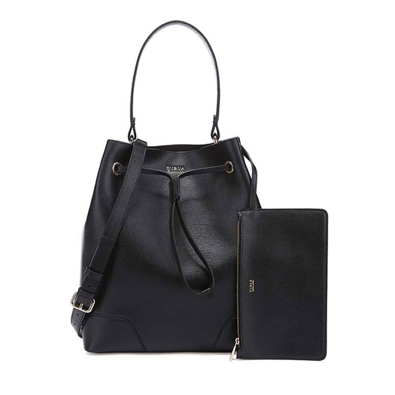 FURLA/ܽÀпîÅ®°üÖкÅˮͰ°ü ţƤSTACYб¿çµ¥¼ç°üÊ®×ÖÎÆ×Óĸ°ü