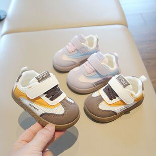 宝宝学步鞋软底防滑2026春秋新款儿童板鞋男透气网面婴儿运动鞋女