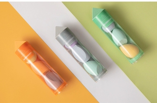 3CE美妆蛋3个不吃粉海绵气垫粉扑干湿两用超软彩妆蛋正品化妆工具