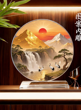 内雕马到成功风水招财摆件