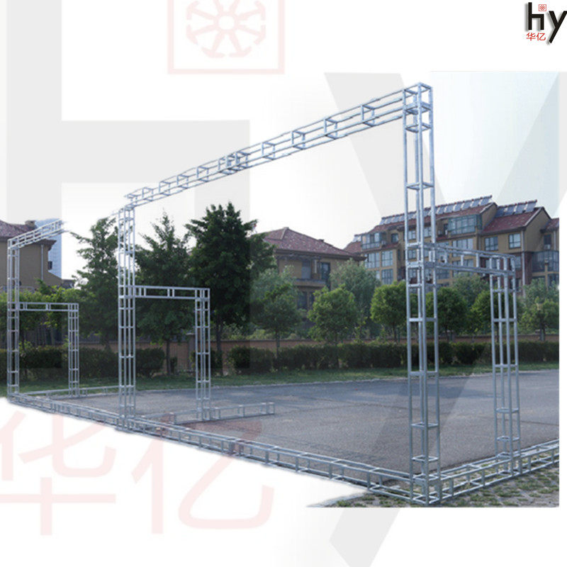 镀锌铁方管桁架 电镀钢铁婚庆背景架舞台架户外广告架行架厂家