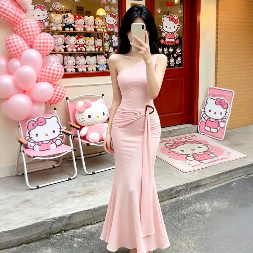高质感收腰显瘦法式包臀鱼尾裙 温柔风韩式仙气轻奢高级感连衣裙