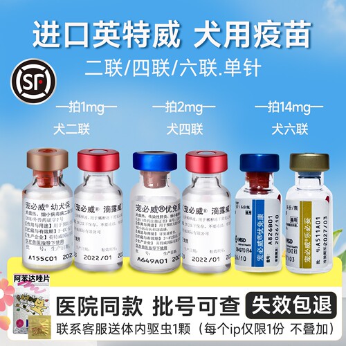 进口英特威狗狗六联四联二联疫苗