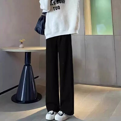阔腿西装垂感长裤子春夏潮