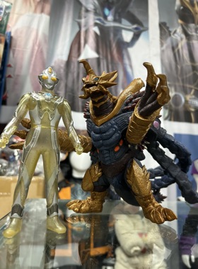 日版正版，梦比优斯奥特曼剧场版限定无限梦，U恐龙萨乌鲁斯软胶