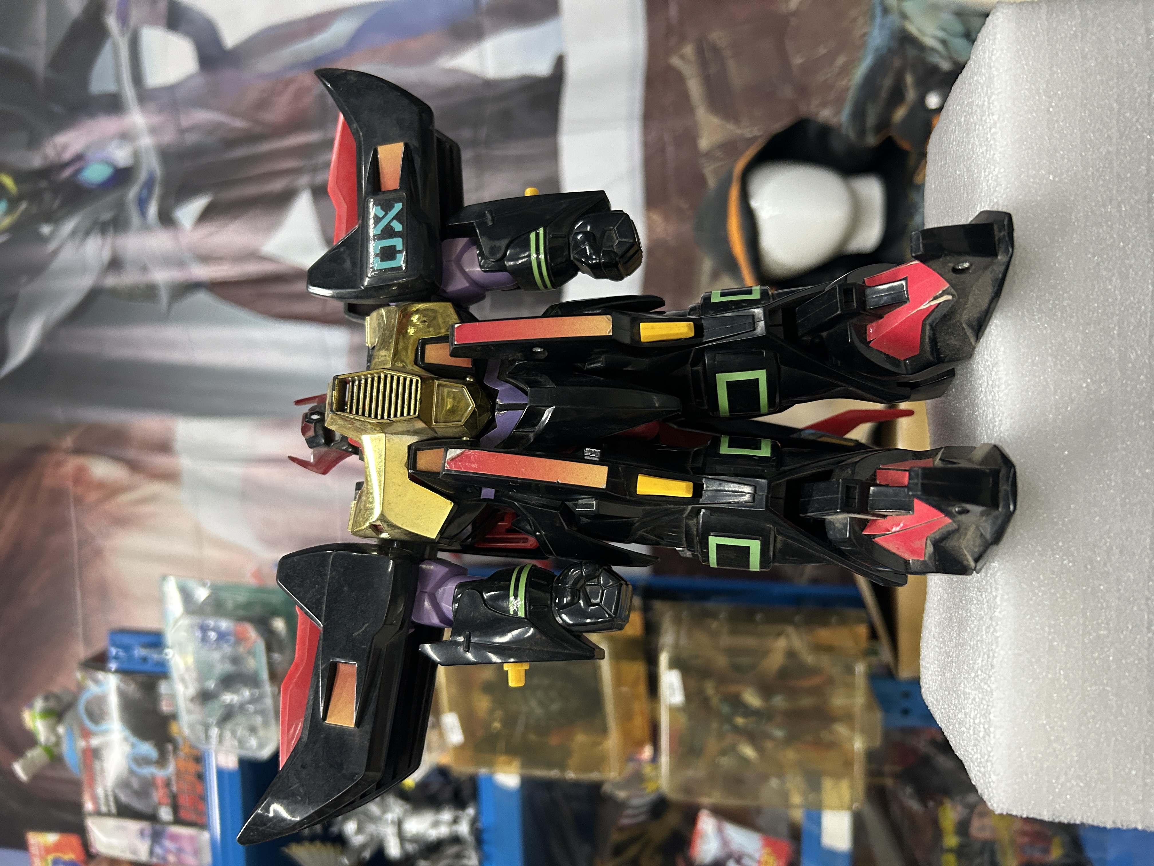 日版正版,铁人28号FX,大黑牛DX变形机器人,声光变形完好,绝版
