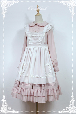 taobao agent Soufflesong exclusive [Ros Mary] Disassembly apron hood skirt does not contain a dress without spot