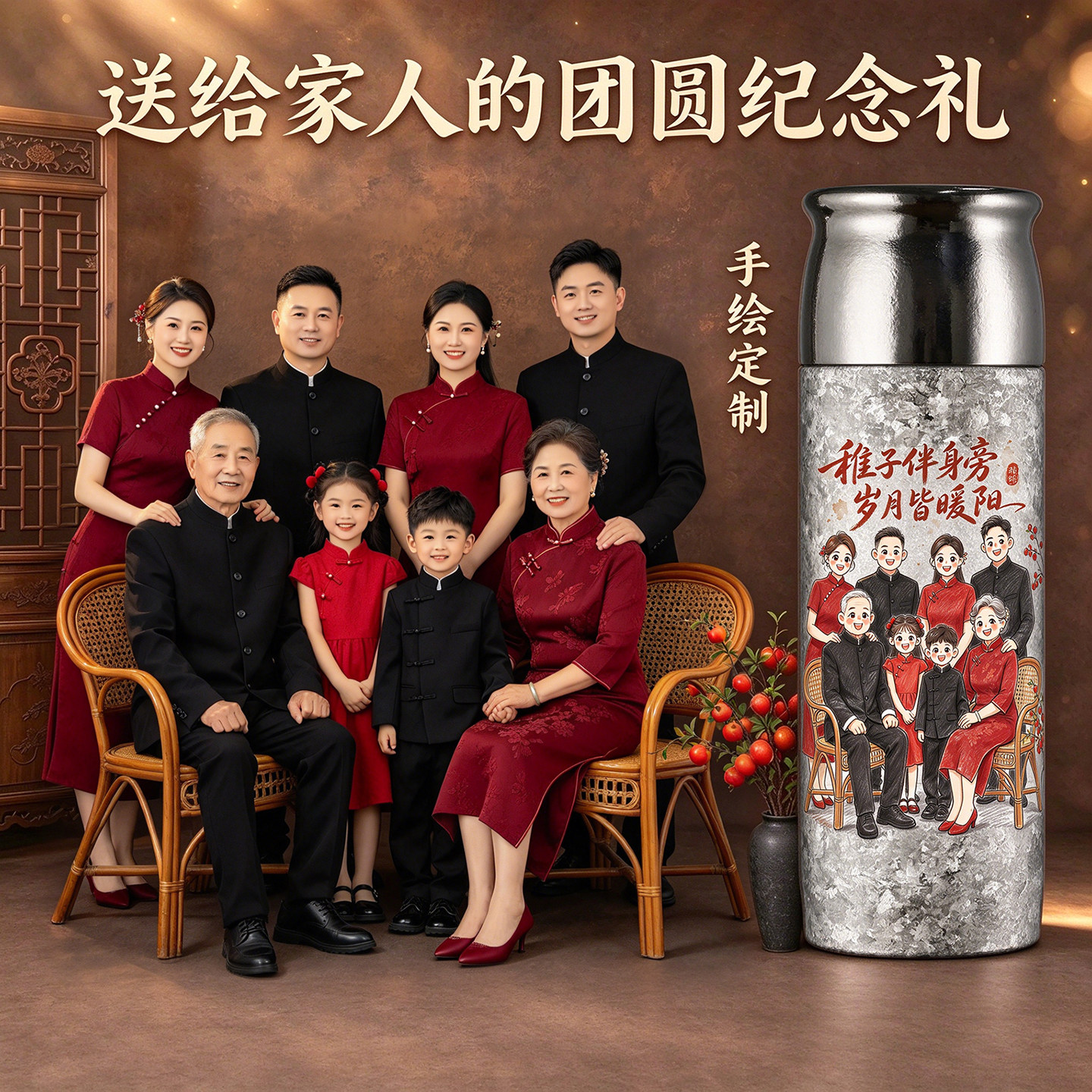 纯钛保温杯定制实用礼物
