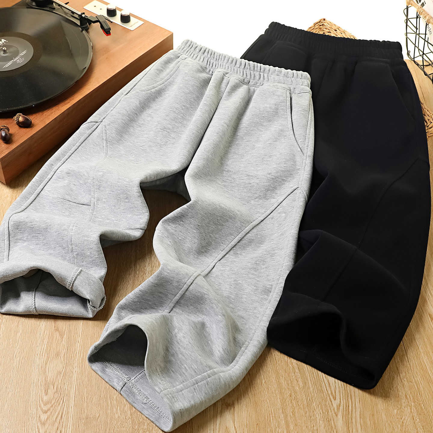 男童裤子春秋装2026新款运动裤儿童时尚百搭卫裤中大童洋气弯刀裤