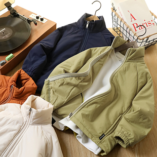 男童棉服外套秋冬装2025新款儿童加厚保暖上衣中大童防风帅气棉袄