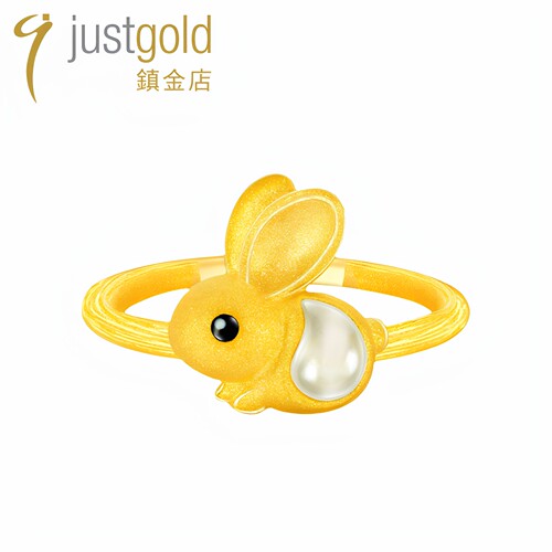 justgold镇金店戒指黄金足金
